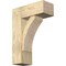 Ekena Millwork Thorton Block Rough Sawn Bracket w/ Offset Brace, Douglas Fir, 8"W x 20"D x 28"H BKT0806X20X28THR05RDF - alternate 1